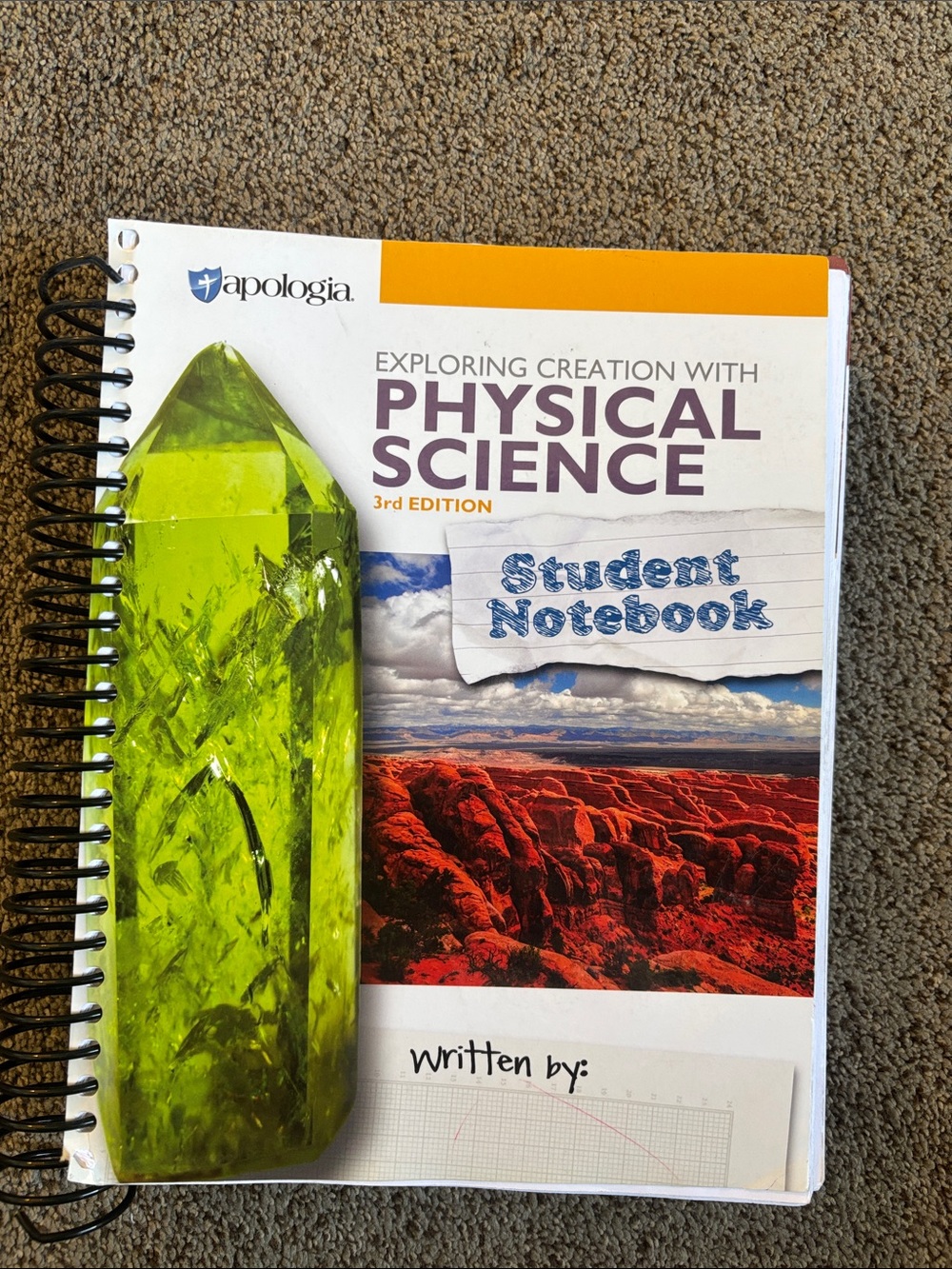Apologia Exploring Creation w/ Physical Science student notebook homeschool